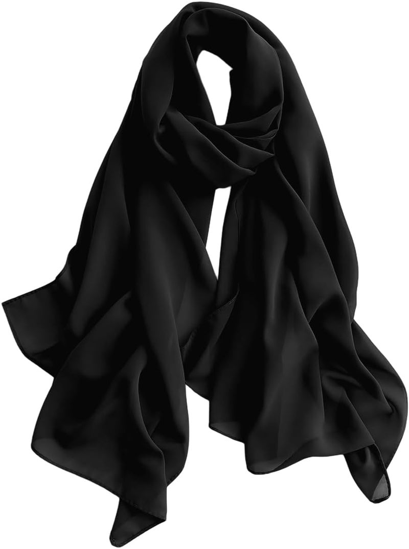 Harewom Chiffon Hijab for Women Sheer Shawl and Wraps for Wedding Bridal Scarves Summer Lightweight Sun-proof Scarf - Image 1